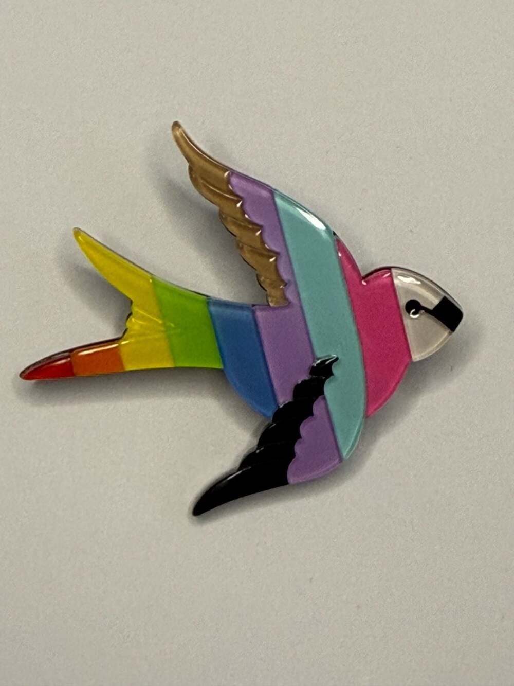 Erstwilder Bluebird of Happiness For All Swallow Brooch